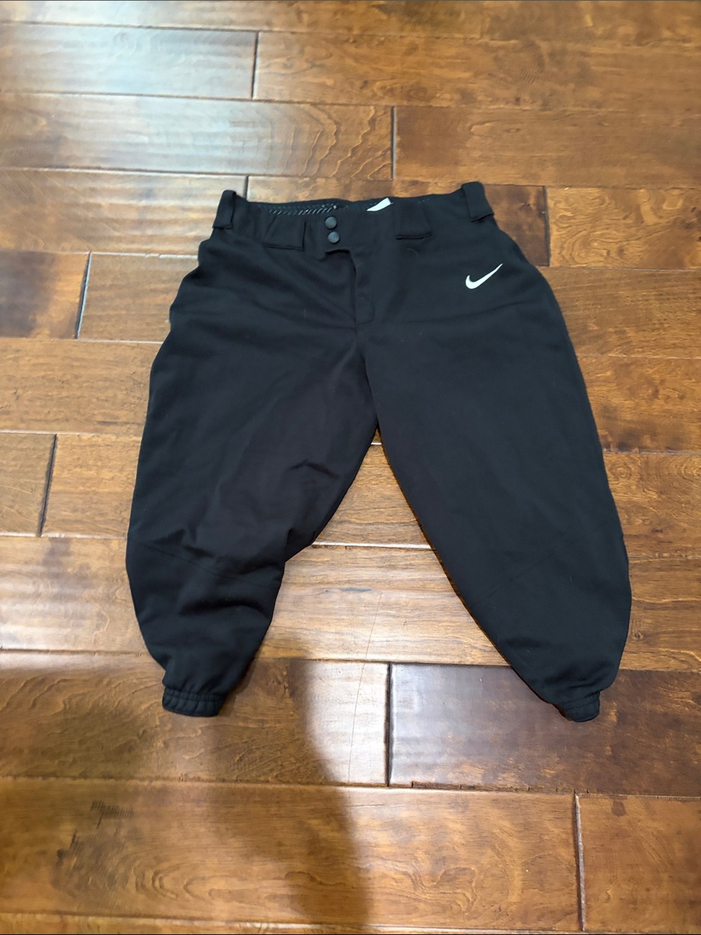 Nike Kids Black Jogger-Style Sweatpants with Swoosh